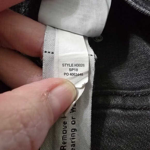 Madewell 9" Mid-Rise Skinny Jeans Button Through Edition In Berkeley Black Sz 31 - Picture 12 of 12